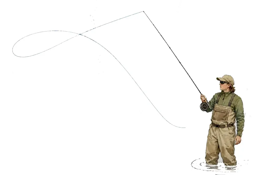 Single Spey — change of direction sweep and forward delivery